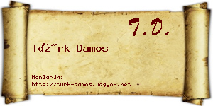 Türk Damos névjegykártya